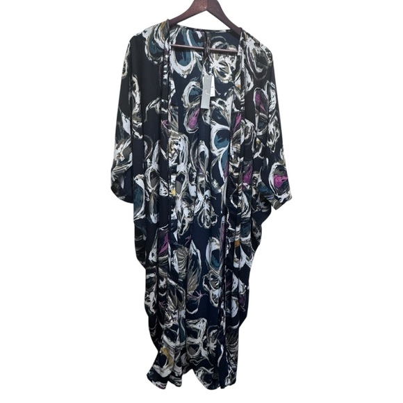 Melissa McCarthy Seven7 Floral Duster Kimono Size 3x NWT Brand New - Picture 1 of 12